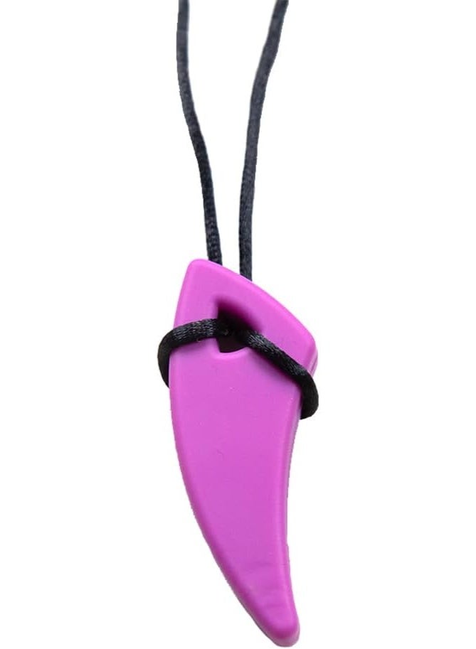 abley's Silicone Chew Necklace for Sensory Needs, Anxiety Relief, Autism Support (Purple) - Image 1